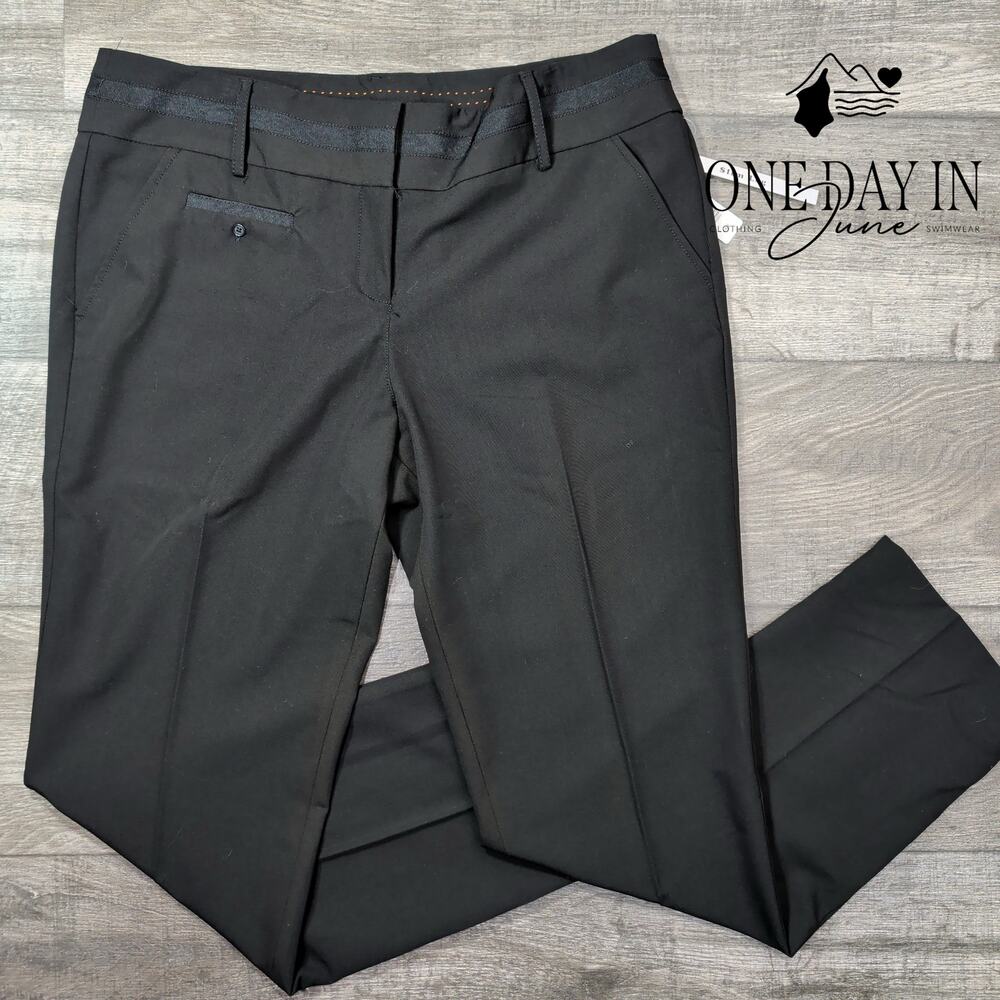 New Directions Slim Leg Dress Pants Black Stretch Career NWT $49 Size 16